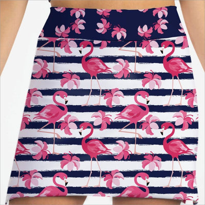 Dancing Flamingos Golf Skort - Fashion Skort