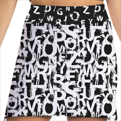 Scrambled Alphabet Trending Skort