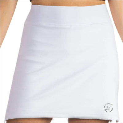 SOLID WHITE FASHION SKORT